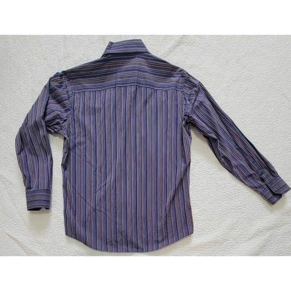 Bugatchi Striped Button Down Dress Shirt - Picture 2 of 7